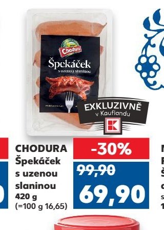 CHODURA Špekáček s uzenou slaninou 420 g