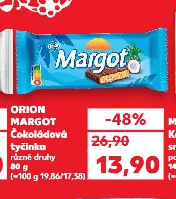 ORION MARGOT Čokoládová tyčinka různé druhy 80 g