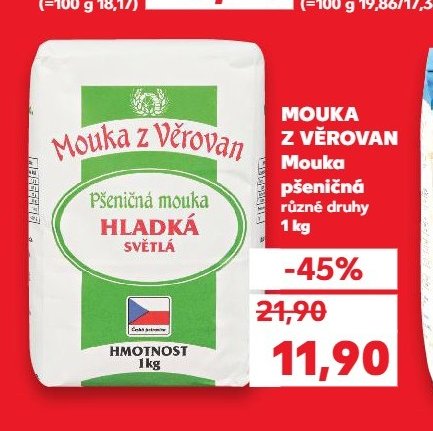 MOUKA Z VĚROVAN Mouka pšeničná různé druhy 1 kg