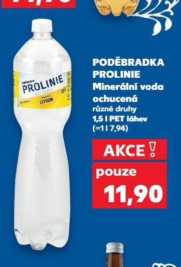 PODĚBRADKA PROLINIE Minerální voda ochucená