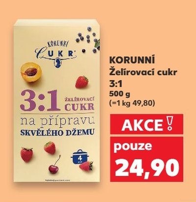 KORUNNÍ Želírovací cukr 3:1 500 g
