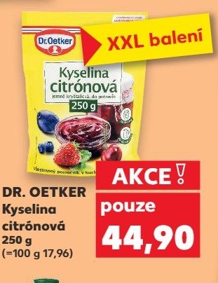 DR. OETKER Kyselina citrónová 250 g
