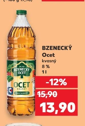 BZENECKÝ Ocet kvasný 8 % 1 l