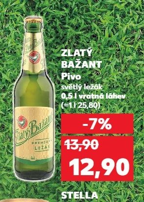 Zlatý Bažant Pivo světlý ležák