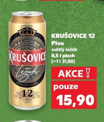 Krušovice 12 Pivo světlý ležák