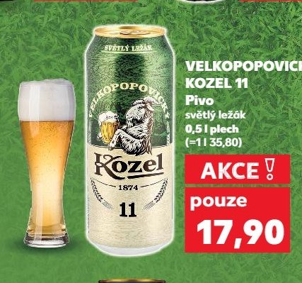 Velkopopovický Kozel 11 Pivo světlý ležák