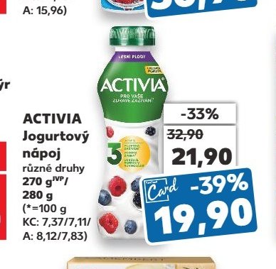 ACTIVIA Jogurtový nápoj