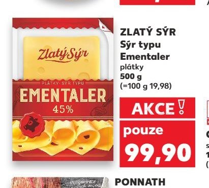ZLATÝ SÝR Sýr typu Ementaler