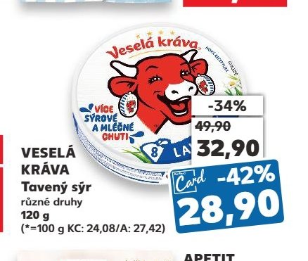 VESELÁ KRÁVA Tavený sýr