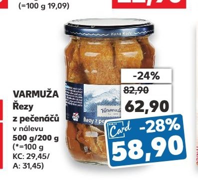 VARMUŽA Řezy z pečenáčů v nálevu
