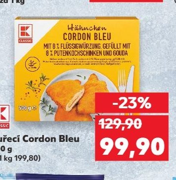 K-Classic Kuřecí Cordon Bleu
