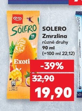 Solero Zmrzlina různé druhy