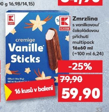 K-Classic Cremige Vanille Sticks