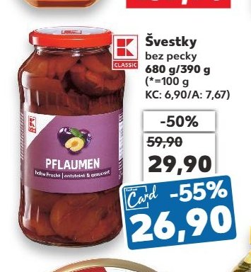 Classic Švestky bez pecky