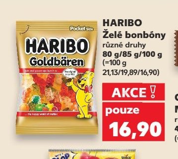 HARIBO Želé bonbóny 80 g/85 g