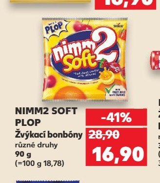 NIMM2 SOFT PLOP Žvýkací bonbóny 90 g