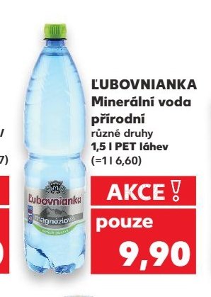 Lubovnianka Minerální voda