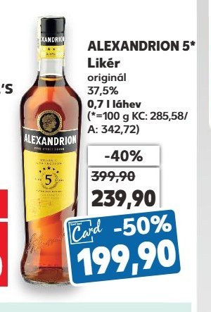Alexandrion 5* Likér