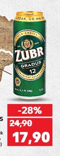 ZUBR GRADUS Pivo