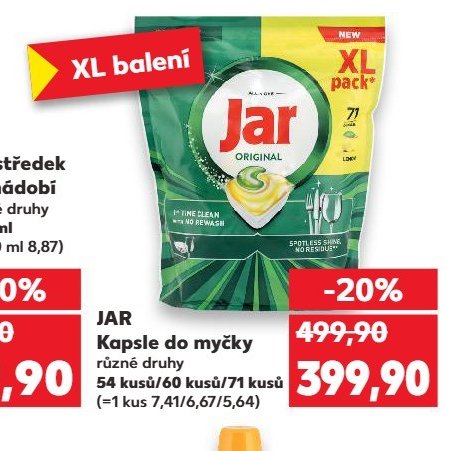 JAR Kapsle do myčky