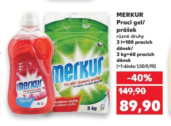 MERKUR Prací gel / prášek