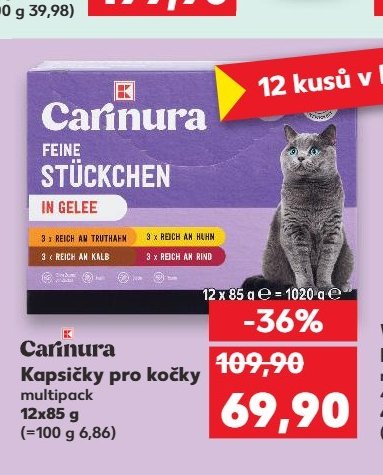 Carinura Kapsičky pro kočky