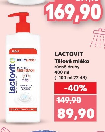 LACTOVIT Tělové mléko různé druhy 400 ml