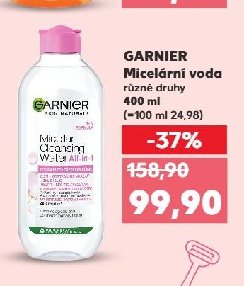 GARNIER Micelární voda různé druhy 400 ml