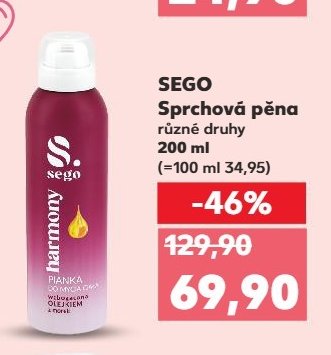 SEGO Sprchová pěna různé druhy 200 ml