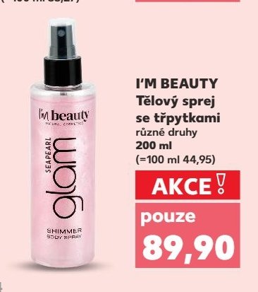 I'M BEAUTY Tělový sprej se třpytkami různé druhy 200 ml