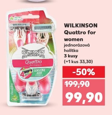 WILKINSON Quattro for women jednorázová holítka 3 kusy