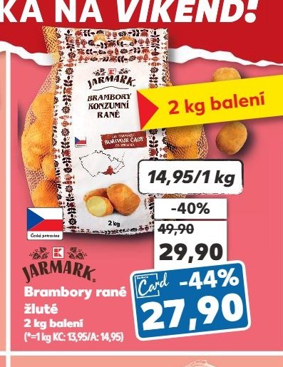 Brambory rané žluté