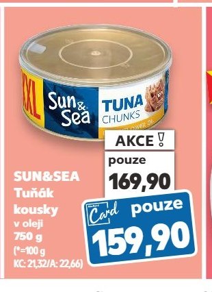 SUN&SEA Tuňák kousky v oleji