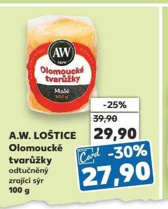 A.W. LOŠTICE Olomoucké tvarůžky