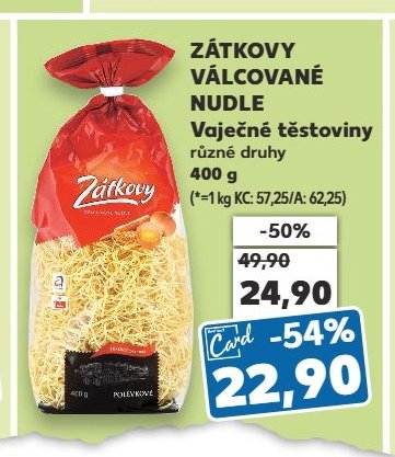 ZÁTKOVY VÁLCOVANÉ NUDLE