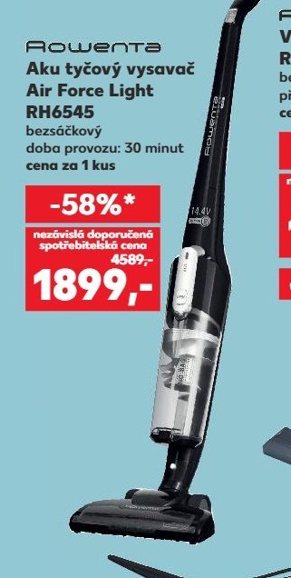 Rowenta Aku tyčový vysavač Air Force Light RH6545