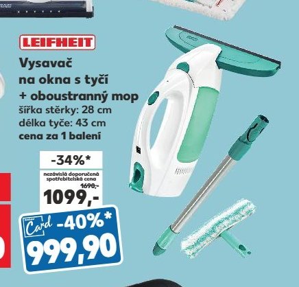 Leifheit Vysavač na okna s tyčí