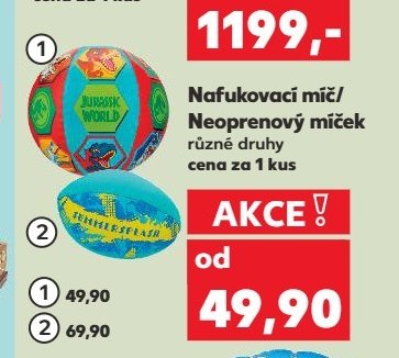 Nafukovací míč / Neoprenový míček
