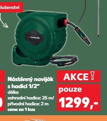 Nástěnný naviják s hadicí 1/2