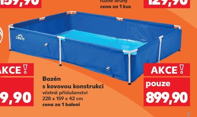 Bazén s kovovou konstrukcí