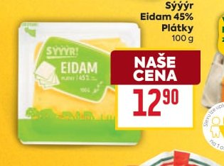 Sýýýr Eidam 45% plátky