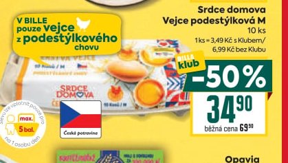 Srdce domova Vejce podestýlková M