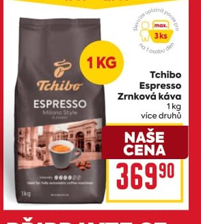 Tchibo Espresso zrnková káva