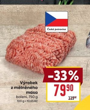 Výrobek z mělněného masa