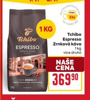 Tchibo Espresso zrnková káva
