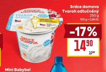 Srdce domova Tvaroh odtučněný