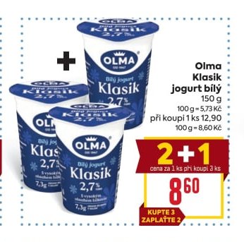 Olma Klasik jogurt bílý