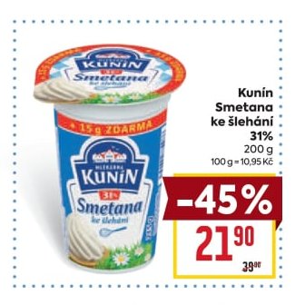 Kunín Smetana ke šlehání
