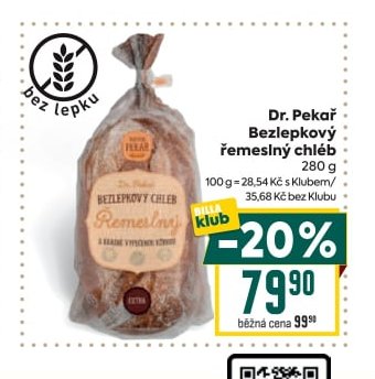 Dr. Pekař Bezlepkový řemeslný chléb
