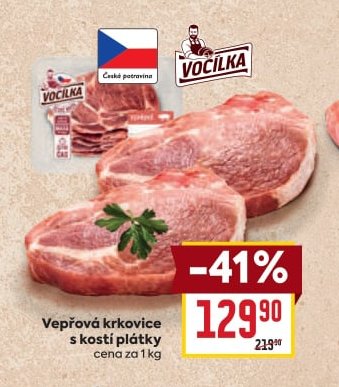 Vepřová krkovice s kostí plátky